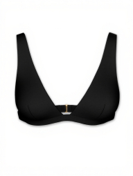 Женский раздельный купальник Victoria's Secret топ и плавки бразильяны 1159858235 (Черный XL)