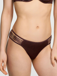 Жіночий роздільний купальник Victoria's Secret топ халтер та плавки бразилії 1159859081 (Коричневий S)