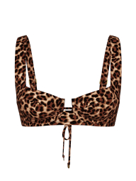 Роздільний купальник Victoria's Secret топ та плавки бразіліану 1159859537 (Леопардовий 34C/M)