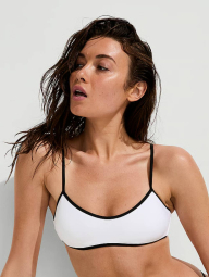 Раздельный купальник Victoria's Secret топ и плавки чики 1159859696 (Белый L)