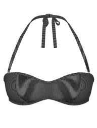 Женский раздельный купальник Victoria's Secret бандо и плавки чики 1159860596 (Черный S)