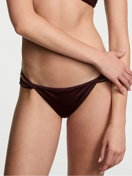 Жіночий роздільний купальник Victoria's Secret топ Push-Up та плавки бікіні 1159861247 (Коричневий 38D/XL)