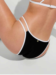 Раздельный купальник Victoria's Secret топ и плавки чики 1160285547 (Черный XXL)