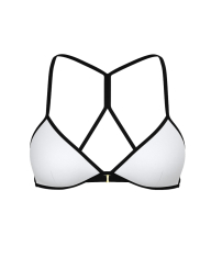 Раздельный купальник Victoria's Secret топ и плавки бикини 1163075484 (Черный/Белый XXL)