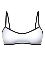 Раздельный купальник Victoria's Secret топ и плавки бикини 1163076944 (Черный/Белый XXL)