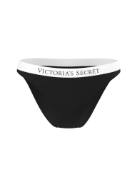 Раздельный купальник Victoria's Secret топ и плавки бикини 1163076944 (Черный/Белый XXL)