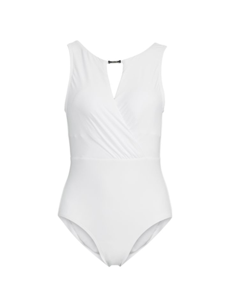 Сдельный купальник Calvin Klein с вырезом 1159842944 (Белый 14)