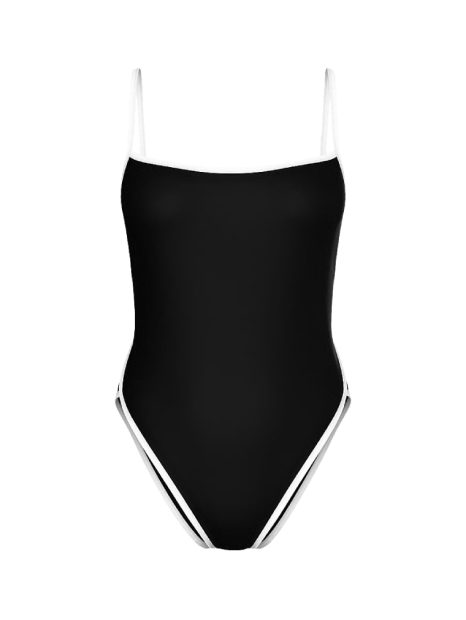 Купальник Victoria's Secret з контрастним оздобленням 1159857598 (Чорний XL)