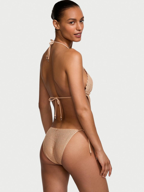 Купальник Victoria's Secret монокіні з в'язаної тканини 1159857606 (Бежевий XL)