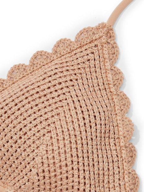 Купальник Victoria's Secret монокіні з в'язаної тканини 1159857606 (Бежевий XL)