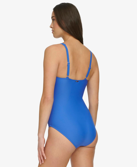 Сдельный купальник Tommy Hilfiger 1159860347 (Синий 18)