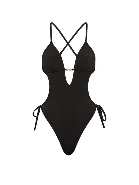 Сдельный купальник монокини Victoria's Secret Pink 1163282383 (Черный S)