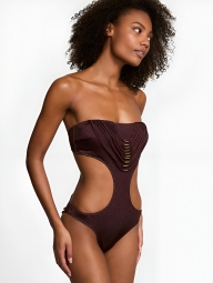 Сдельный купальник Victoria's Secret монокини 1159847083 (Коричневый L)