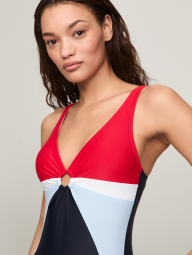 Сдельный купальник Tommy Hilfiger в стиле колорблок 1159853685 (Разные цвета XS)