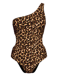 Сдельный купальник Victoria's Secret на одно плечо 1159856715 (Леопардовый XL)