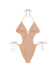 Купальник Victoria's Secret монокіні з в'язаної тканини 1159857606 (Бежевий XL)