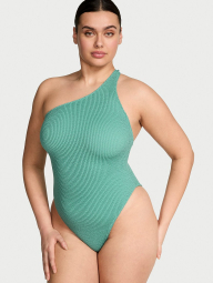 Асиметричний купальник із жатої тканини на одне плече Victoria's Secret 1159857765 (Бірюзовий XL/XXL)