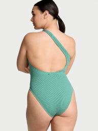 Асиметричний купальник із жатої тканини на одне плече Victoria's Secret 1159857765 (Бірюзовий XL/XXL)