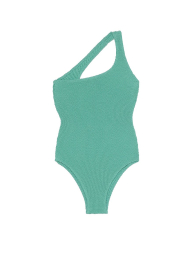 Асиметричний купальник із жатої тканини на одне плече Victoria's Secret 1159857765 (Бірюзовий XL/XXL)