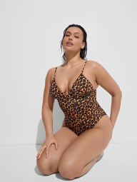 Сдельный купальник Victoria's Secret 1159858227 (Леопардовый XL)