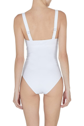 Сдельный купальник Emporio Armani в рубчик 1159863108 (Белый L)