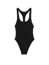Сдельный купальник из жатой ткани Victoria's Secret 1159864327 (Черный XS/S)