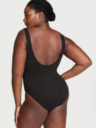 Сдельный купальник из жатой ткани Victoria's Secret 1160189498 (Черный XL/XXL)