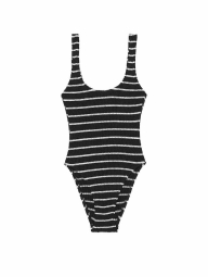 Купальник із жатої тканини Victoria's Secret 1160890815 (Чорний/Білий XL/XXL)