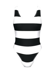 Сдельный купальник Victoria's Secret 1161120333 (Черный/Белый XL)
