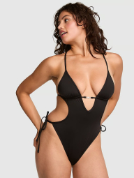 Сдельный купальник монокини Victoria's Secret Pink 1163282383 (Черный S)
