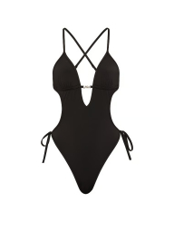 Сдельный купальник монокини Victoria's Secret Pink 1163282383 (Черный S)