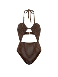 Купальник Victoria's Secret з вирізами 1163403514 (Коричневий XL)