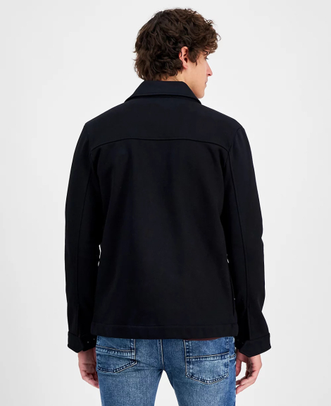 Мужская куртка-рубашка Karl Lagerfeld Paris 1159844632 (Черный M)