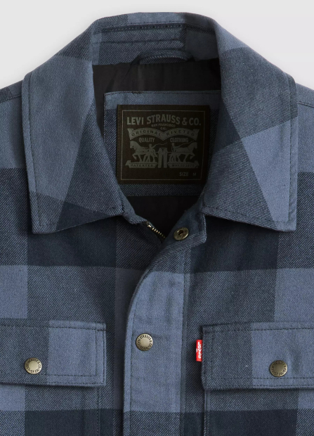 Стильная куртка-рубашка Levi's 1159845289 (Синий XL)