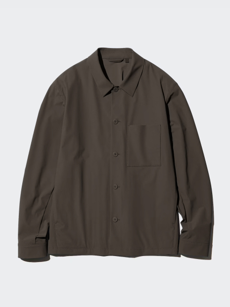 Куртка-сорочка Uniqlo на гудзиках 1159846823 (Коричневий XL)
