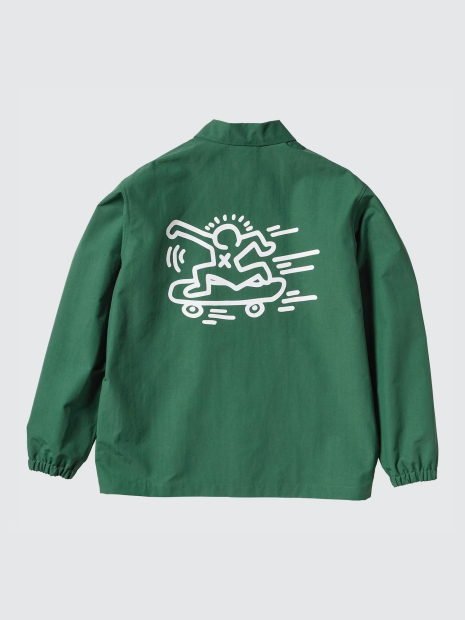 Куртка-рубашка Keith Haring UNIQLO на кнопках 1159849427 (Зеленый 3XL)