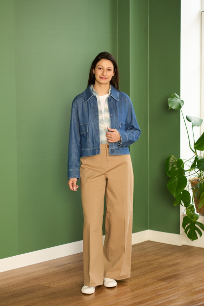 Куртка-рубашка Uniqlo на пуговицах 1159849446 (Синий S)