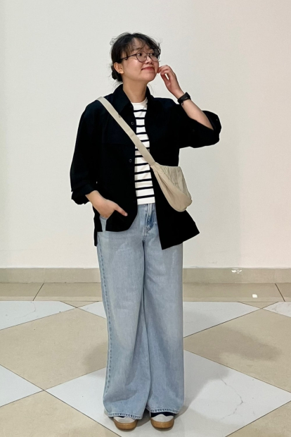 Легка куртка-сорочка Uniqlo на гудзиках 1159851131 (Чорний L)