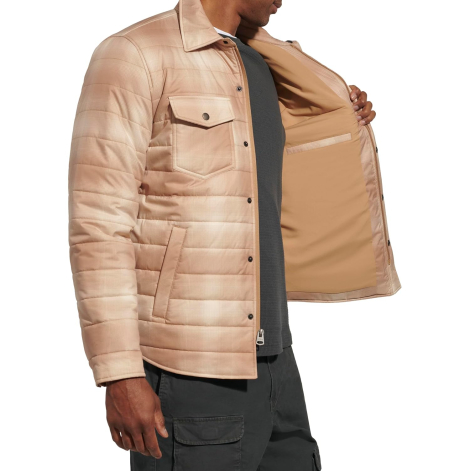 Чоловіча стьобана куртка-сорочка Levi's 1159851620 (Бежевий XL)