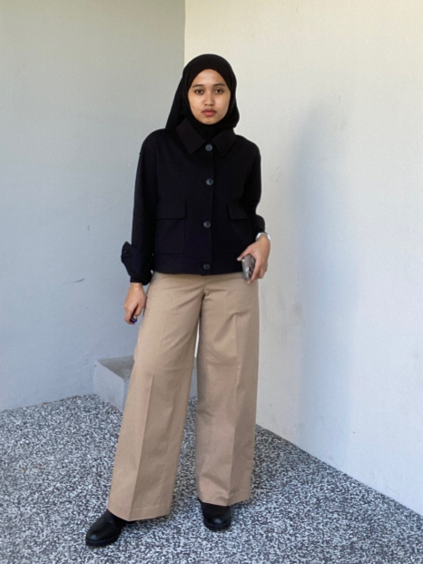 Куртка-рубашка Uniqlo на пуговицах 1159852075 (Черный M)