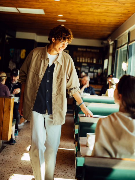 Легка куртка-сорочка Uniqlo на гудзиках 1159852473 (Коричневий XL)