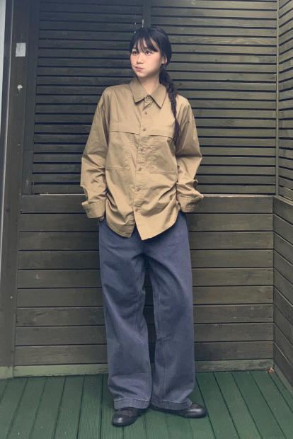 Легка куртка-сорочка Uniqlo на гудзиках 1159852473 (Коричневий XL)