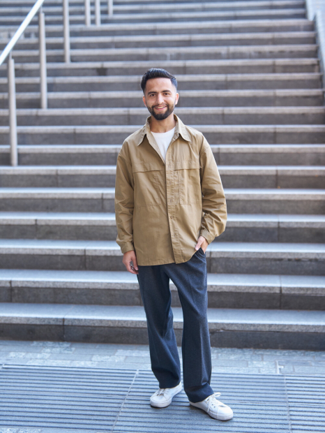 Легка куртка-сорочка Uniqlo на гудзиках 1159852473 (Коричневий XL)