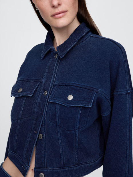 Жіноча куртка-сорочка Gap 1159854672 (Синій M)