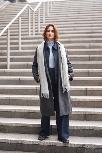 Куртка-сорочка оверсайз UNIQLO на блискавці 1159855092 (Синій XL)