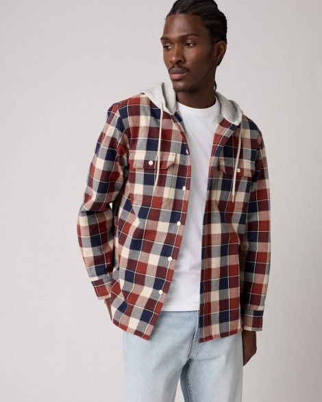 Мужская куртка-рубашка Levi's с капюшоном 1159857459 (Разные цвета M)