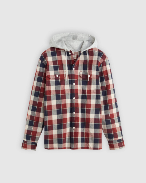 Мужская куртка-рубашка Levi's с капюшоном 1159857459 (Разные цвета M)