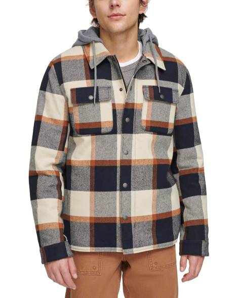 Мужская куртка-рубашка Levi's с шерпой 1159861574 (Разные цвета XXL)
