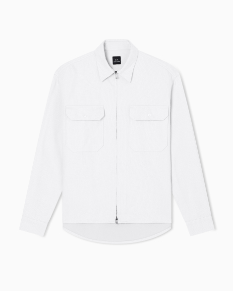 Куртка-рубашка Armani Exchange на молнии 1159861913 (Серый XXL)