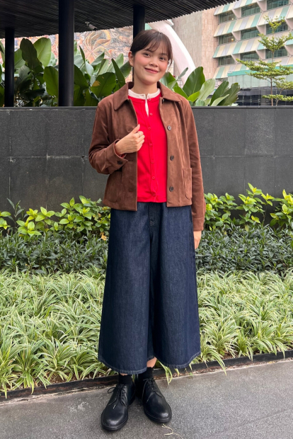 Укорочена куртка-сорочка Uniqlo з екозамші 1160344947 (Коричневий M)